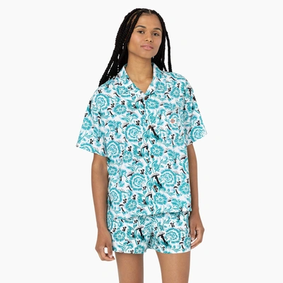 Shop Dickies Women's Roseburg Short Sleeve Shirt In Blue