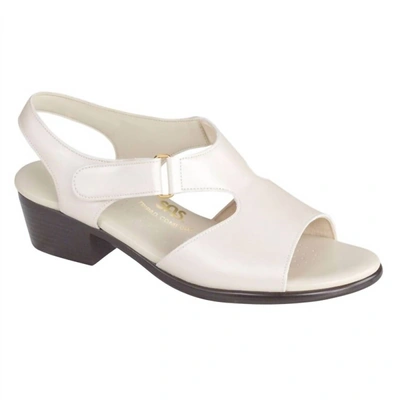 Shop Sas Suntimer Sandal - Medium In Pearl Bone In White
