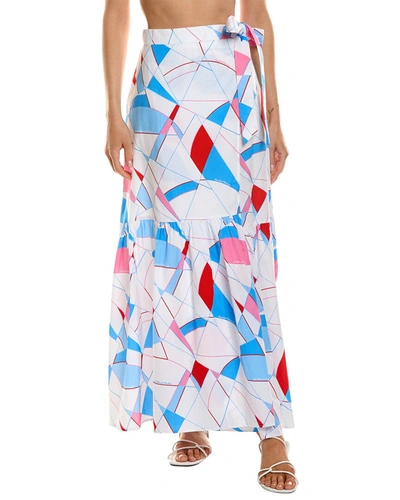 Shop Paolita Tainted Love Bali Wrap Maxi Skirt In Multi