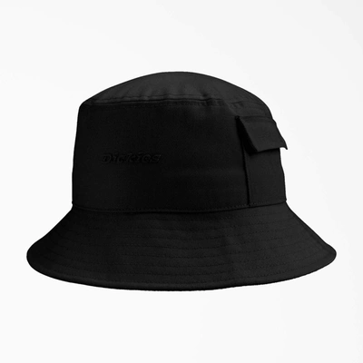 Shop Dickies Script Logo Bucket Hat In Black