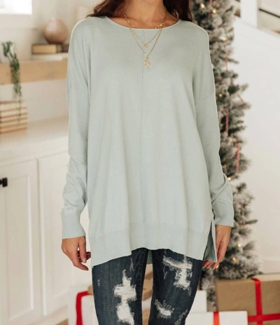 Shop Ninexis Show Off Sweater In Icy Blue In Green