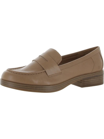 Shop Lucky Brand Floriss Womens Comfort Insole Heel Loafers In Brown