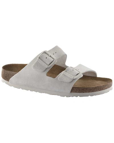 Shop Birkenstock Arizona Soft Footbed Suede Sandal In Beige