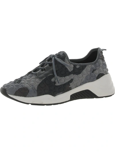 Shop Linea Paolo Rodger Womens Camo Lace-up Casual And Fashion Sneakers In Grey