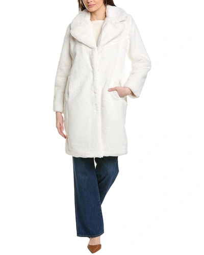 Shop Nvlt Bunny Long Coat In White
