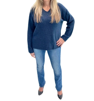 Shop Coco + Carmen Emery V-neck Sweater In Blue