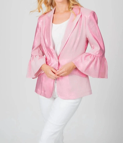 Shop Berek Shimmering Luster Blazer In Raspberry In Pink