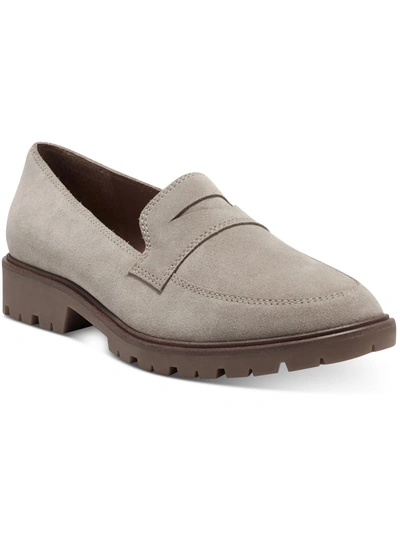 Shop Lucky Brand Tomber Womens Loafers In Grey