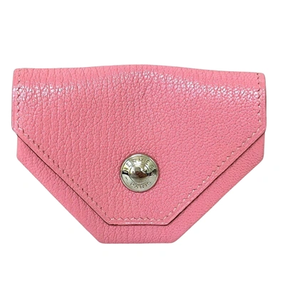Shop Hermes Porte-monnaie 24 Leather Wallet () In Pink