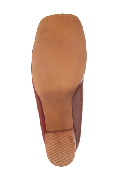 Shop Jeffrey Campbell Honorary Platform Loafer Pump In Red Tan Stack Gold
