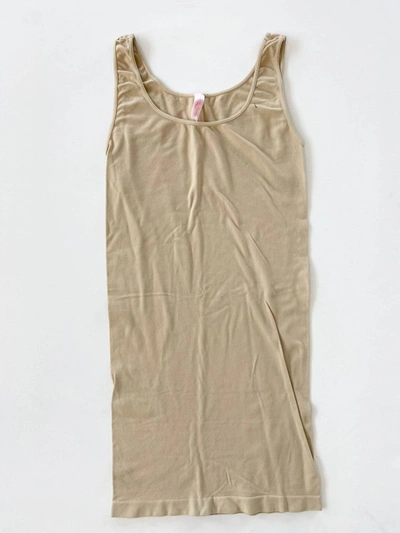 LUXE JUNKIE SCOOP TUNIC IN NUDE 