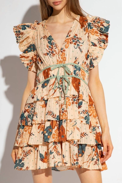 Shop Ulla Johnson Marni Dress In Egret In Multi