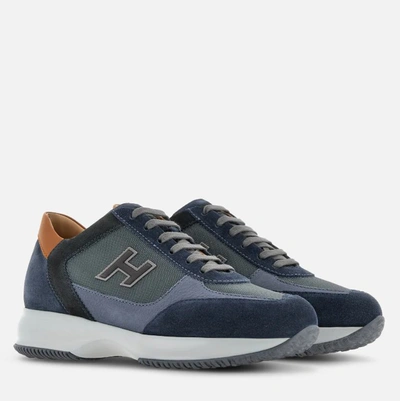 Shop Hogan Sneakers In Blue