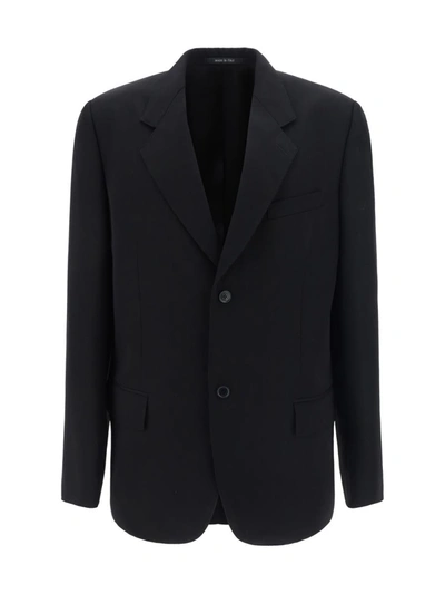 Shop Balenciaga Blazers E Vests In Black