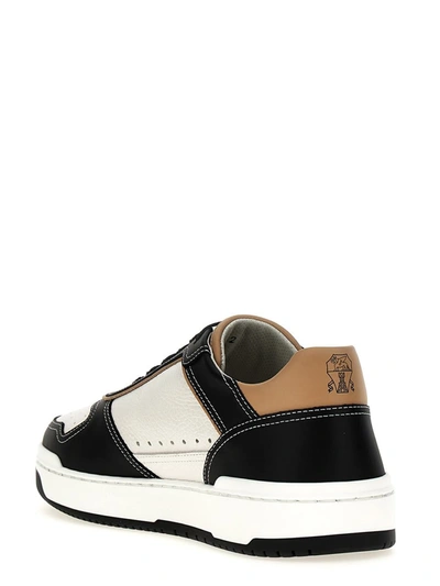 Shop Brunello Cucinelli 'slam' Sneakers In White/black