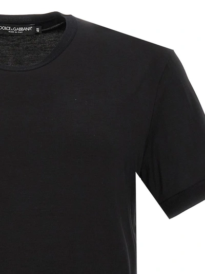 Shop Dolce & Gabbana Stretch Jersey T-shirt In Black