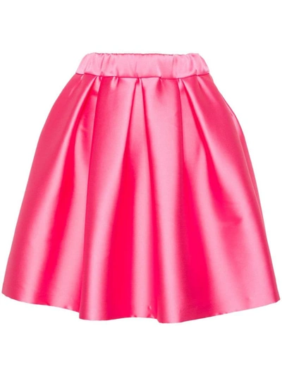 Shop P.a.r.o.s.h . Pleated Full Skirt In Rosa Bubble