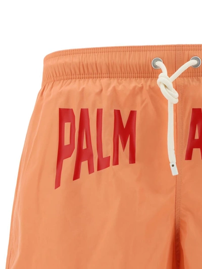 Shop Palm Angels Swimwear In Pink Red