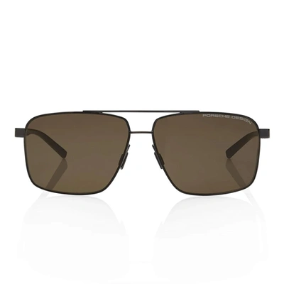 Shop Porsche Design Sunglasses In Black