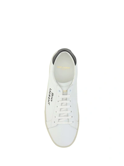 Shop Saint Laurent Sneakers In Blanc Optic/nero