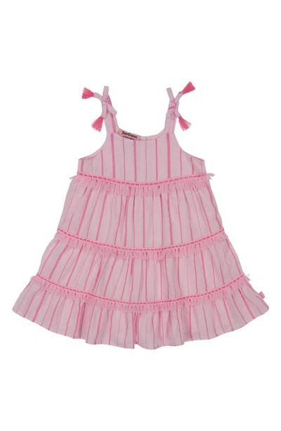 Shop Juicy Couture Kids' Tassel Tiered Dress In Pink Assorted