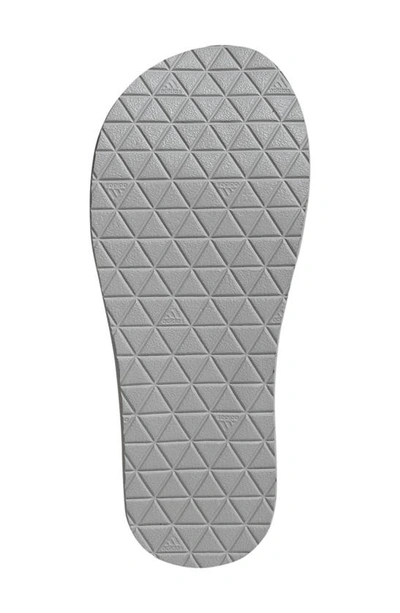Shop Adidas Originals Adidas Eezay Flip Flop In Grey Two/green/grey