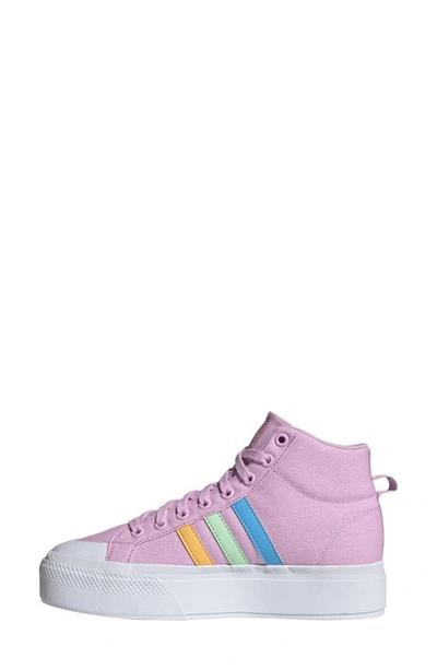 Shop Adidas Originals Bravada 2.0 Platform Sneaker In Bliss Lilac/ Spark/ Green