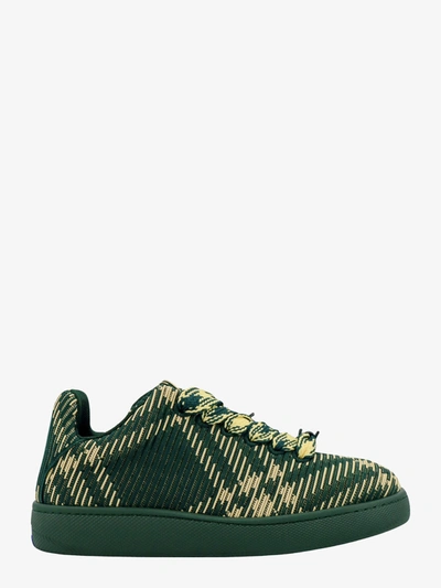 Burberry Sneaker Box With Check Processing In Green