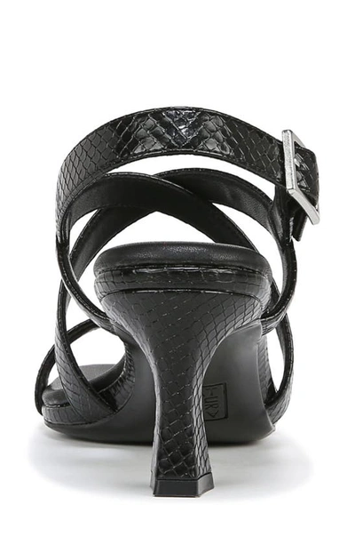 Shop Naturalizer Kiki Slingback Sandal In Black Snake Print Faux Leather
