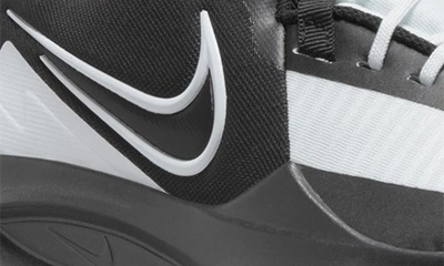 Shop Nike Precision 6 Basketball Shoe In Black/ White/ Black