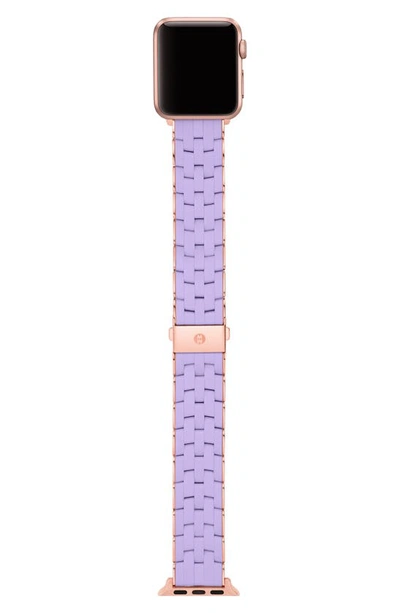 Shop Michele Silicone 20mm Apple Watch® Watchband In Lavender