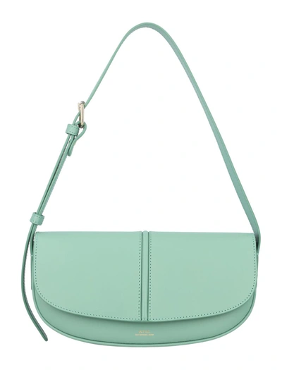 Shop Apc A.p.c. Betty Shoulder Bag In Jade Green