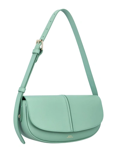 Shop Apc A.p.c. Betty Shoulder Bag In Jade Green