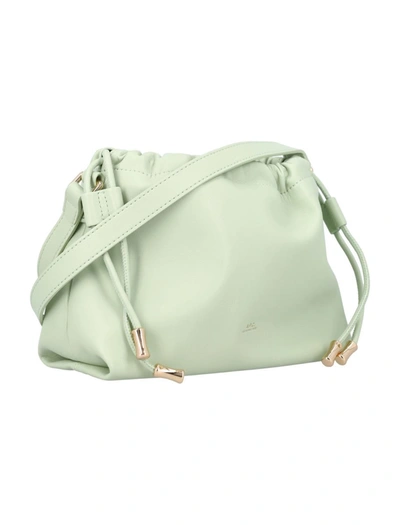 Shop Apc A.p.c. Ninon Mini Bag In Almond Green