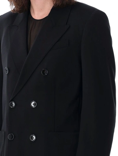 Shop Ami Alexandre Mattiussi Ami Paris Double Breasted Blazer In Black