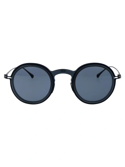 Shop Giorgio Armani Sunglasses In 335119 Shiny Transparent Blue