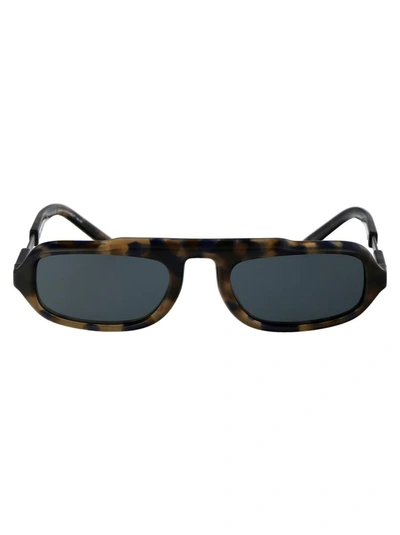 Shop Giorgio Armani Sunglasses In 604887 Blue Havana