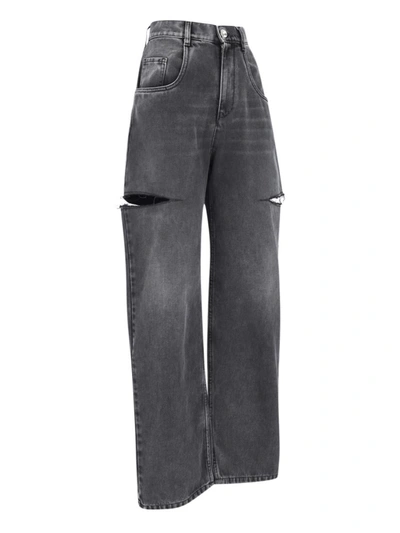 Shop Maison Margiela Jeans In Black