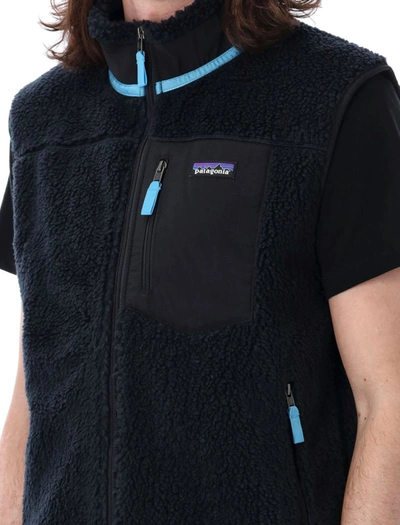 Shop Patagonia Classic Retro-x® Fleece Vest In Pitch Blue