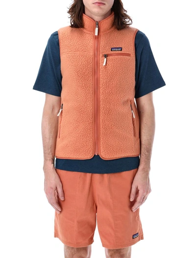 Shop Patagonia Retro Pile Fleece Vest In Sienna Clay