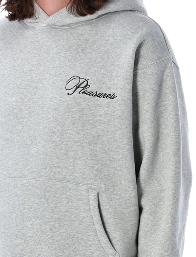 Shop Pleasures Cafe Hoodie In Grey Heather