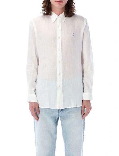 Shop Polo Ralph Lauren Custom Fit Shirt In White