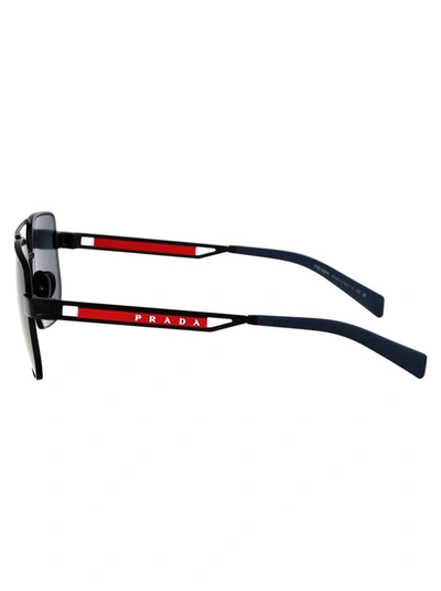 Shop Prada Linea Rossa Sunglasses In 1bo70a Matte Black