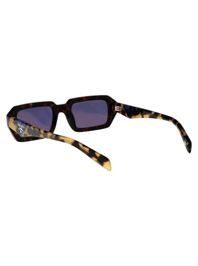 Prada Tortoiseshell-effect Rectangular Sunglasses In 17n50b Havana