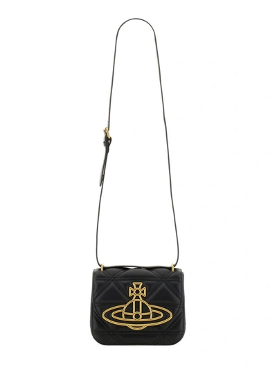 Shop Vivienne Westwood Shoulder Bag "linda" In Black