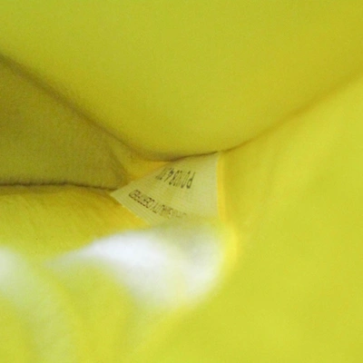 Shop Bottega Veneta Organizer Yellow Leather Clutch Bag ()