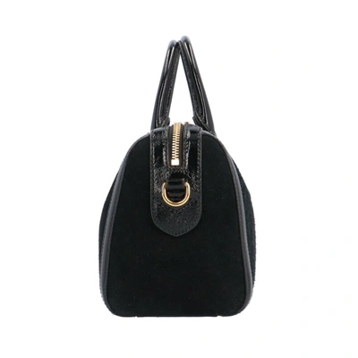 Shop Gucci Ophidia Black Suede Shopper Bag ()