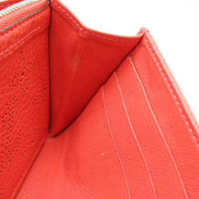 Pre-owned Louis Vuitton Amelia Red Leather Wallet  ()