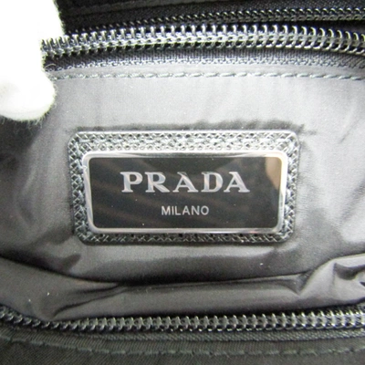 Shop Prada Tessuto Black Synthetic Shopper Bag ()