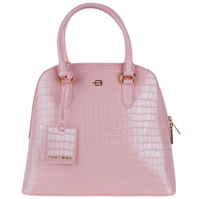 Shop Baldinini Trend Pink Leather Di Calfskin Handbag
